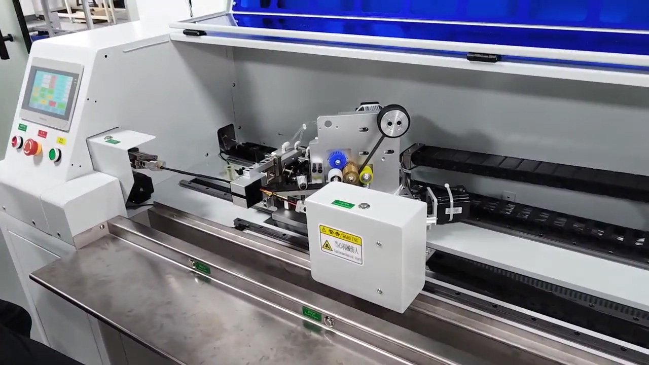 Automatic Short Wire Adhesive Tape Wrapping Machine - Precise Wrapping for Short Lengths
