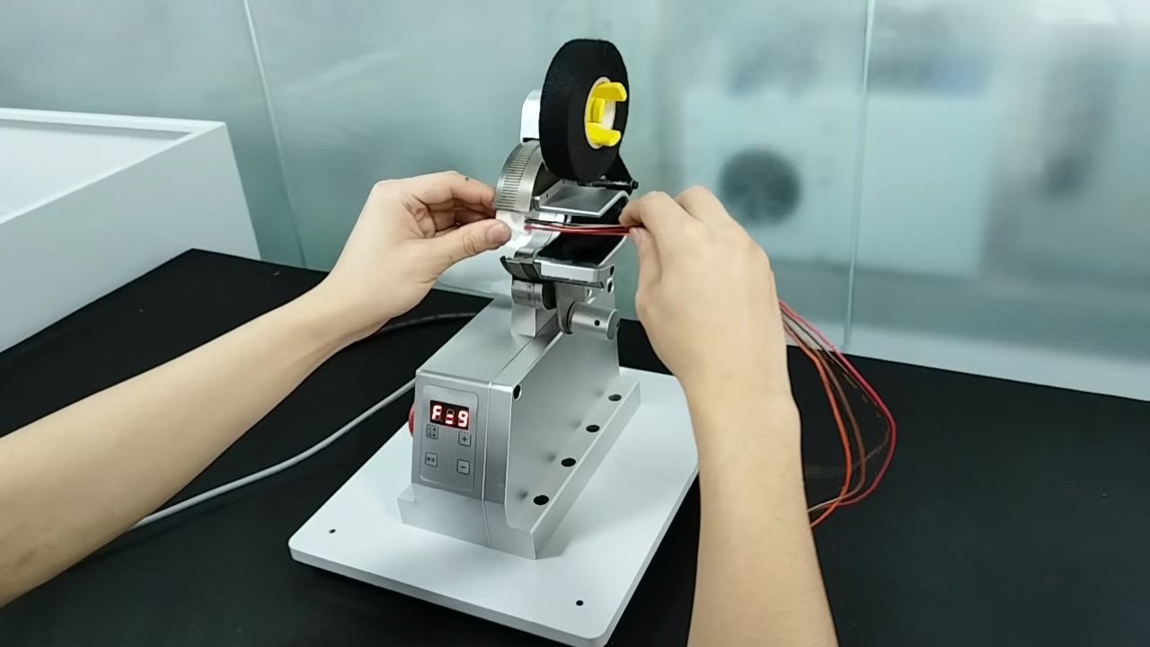 Mini Single-Wire Adhesive Tape Wrapping Machine - Precise Wrapping for Single Wire Applications