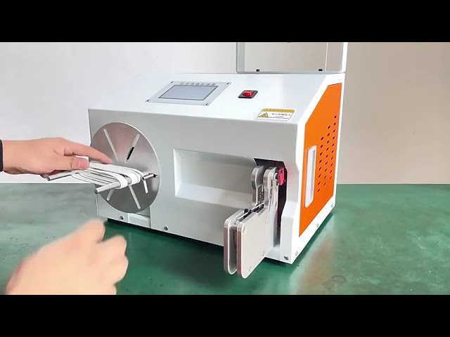 High-Speed Automatic Cable Harness Wrap Tape Winding Machine with Electronic Wire Touch Screen