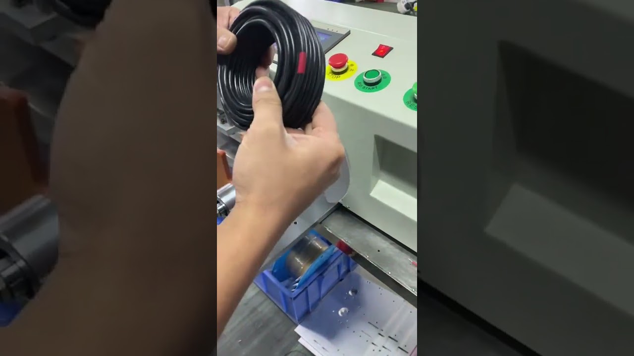 线束自动计米与绕线机，提升工厂效率 #线束加工设备 #自动化设备 #工厂