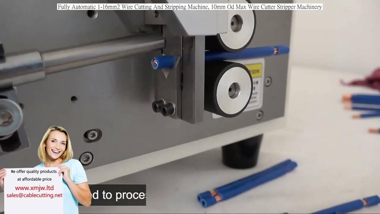 全自动1-16mm²电线裁切剥线机 | 最大外径10mm工业级线束加工设备
