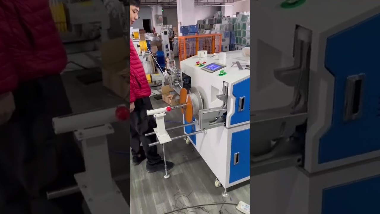 全自动电线电缆计量、裁切与捆扎一体机 #工厂 #自动化设备