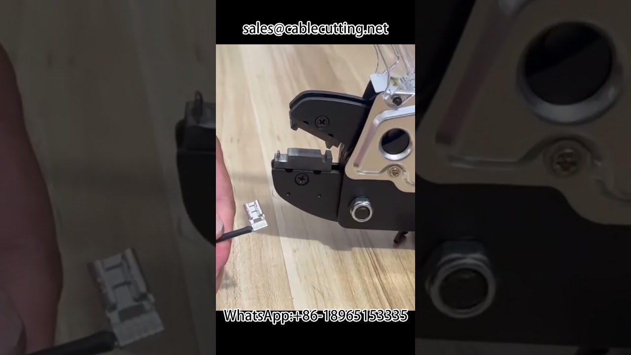 Shaped Terminal Crimping Machine with Custom Molds | Wire Processing Automation