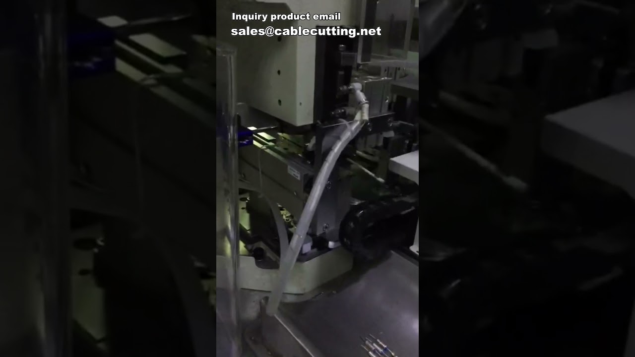 全自动剥线端子压接机，电线切割电气接头连接器端子加工设备