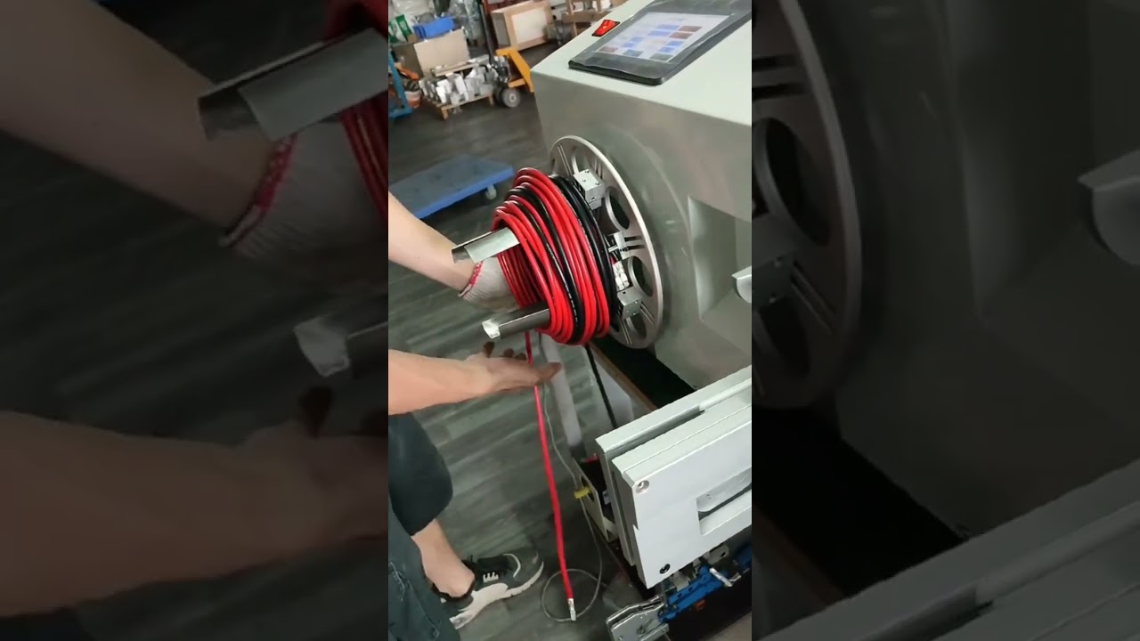 Large Diameter Wire Winding and Tying Machine Operation Demo