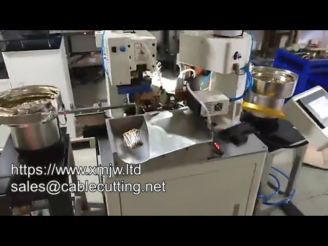 101-Y-W Fully Automatic Bulk Cable Crimp Machine for Single Wire Both Ends Cutting Stripping Crimping