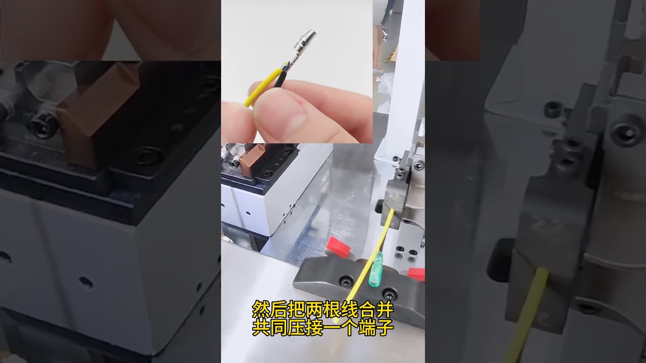 全自动压接、热缩管套入与外壳插入一体机 #线束加工设备